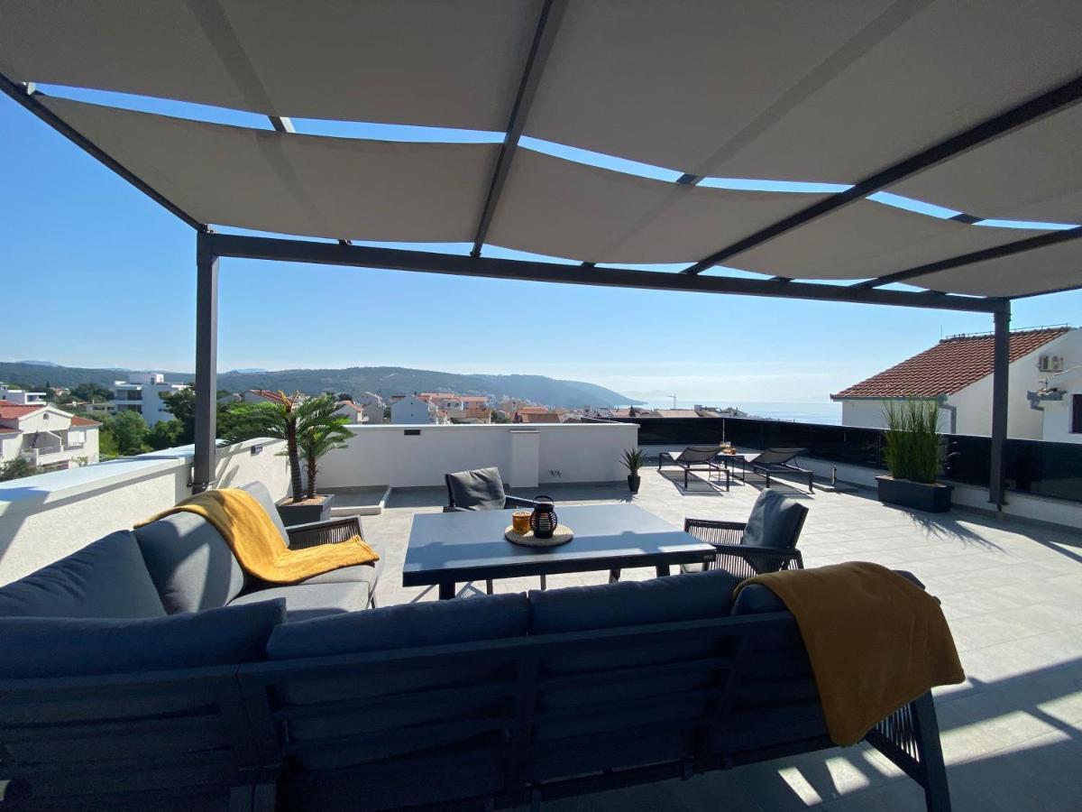 Apartment Agnes With 63 M2 Rooftop Terrace, Grill And Pool Okrug Gornji Bagian luar foto